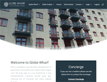 Tablet Screenshot of globewharf.com